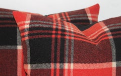 Coussins de couverture à carreaux ou paire