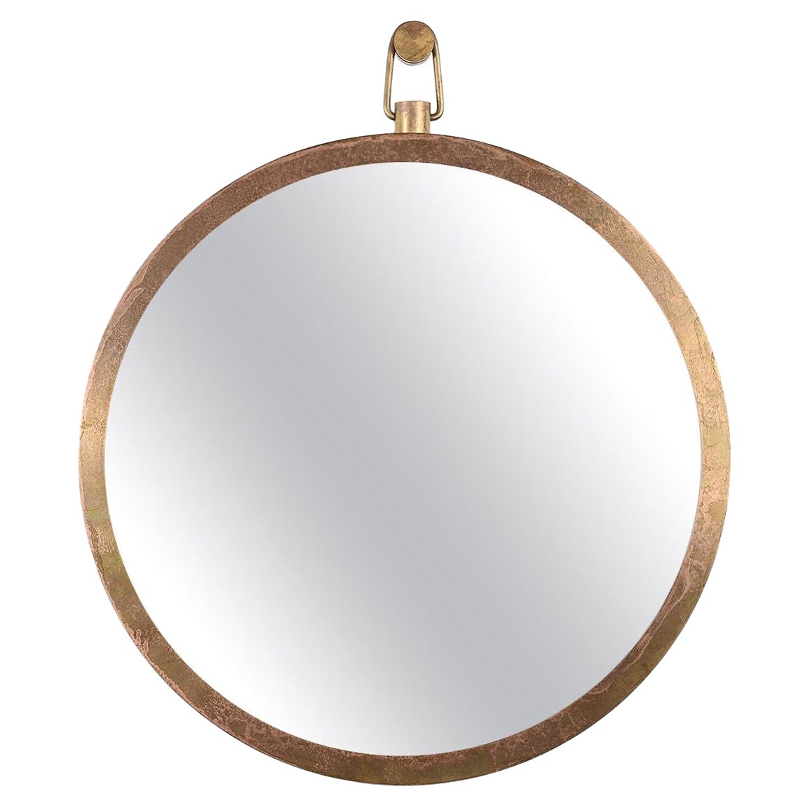 “Plain” Brass Frame Mirror by Lukasz Friedrich For Sale