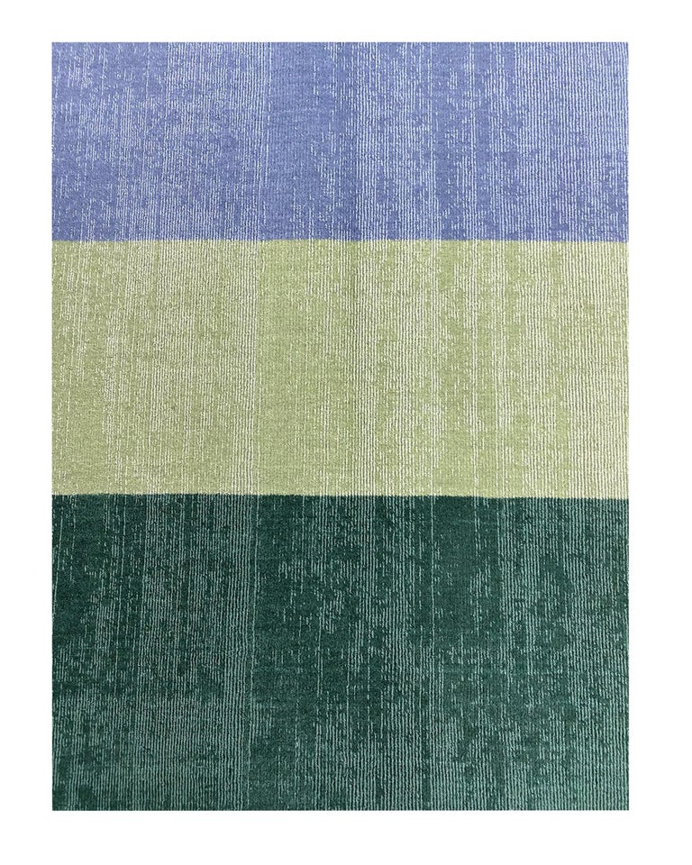 Rug Plain Green Geometric Green Beige Grey Flat Weave Wool by Carpets CC For Sale at 1stDibs