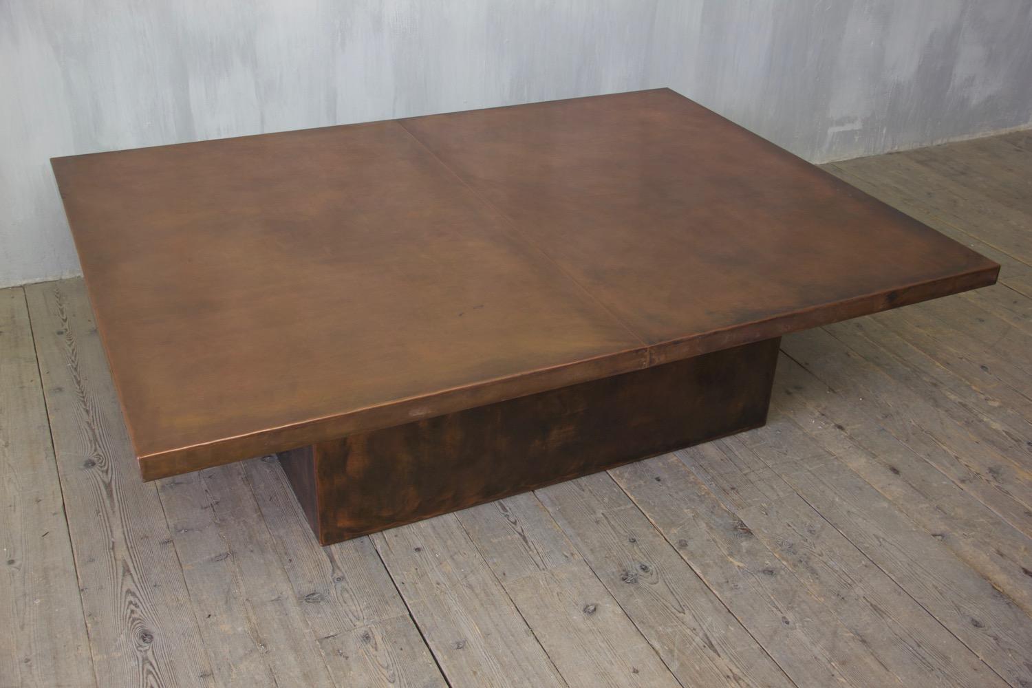 English Plain Table, a Boldly Drawn Low Table For Sale