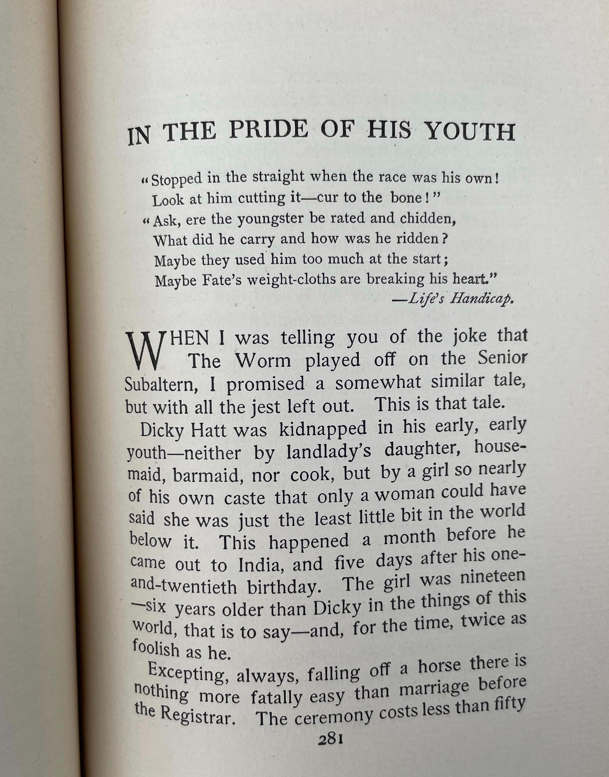 « Plain Tales From The Hills » (Les histoires simples des collines) de Rudyard Kipling en vente 6