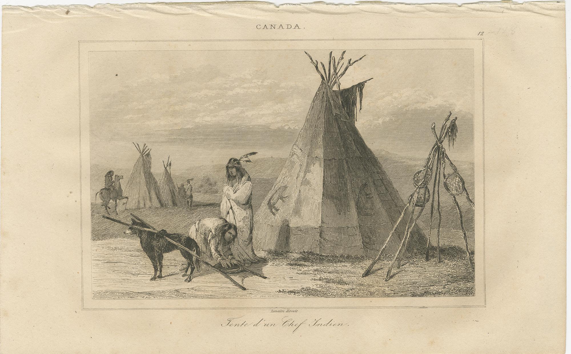 Vida indígena en las llanuras y caza del búfalo - Conjunto de grabados canadienses del siglo XIX

Este sorprendente trío vertical de grabados antiguos en acero ofrece una visión etnográfica rara y detallada de la vida cotidiana, la cultura guerrera