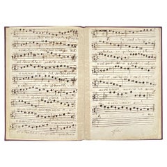 Antique Plainsong Manuscript of the Nicene Creed - 3 Parts for Performance