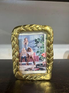 Plait Picture Frame N027 handmade in cast brass