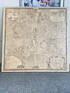 "Plan de Paris" - Antique Recreation of a Map of Paris