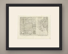 Plan of a Garden at Surat and the City on the Tapti, 1780