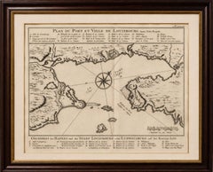 Plan of Louisbourg Harbor and Fortress, Cape Breton Island, c.1756