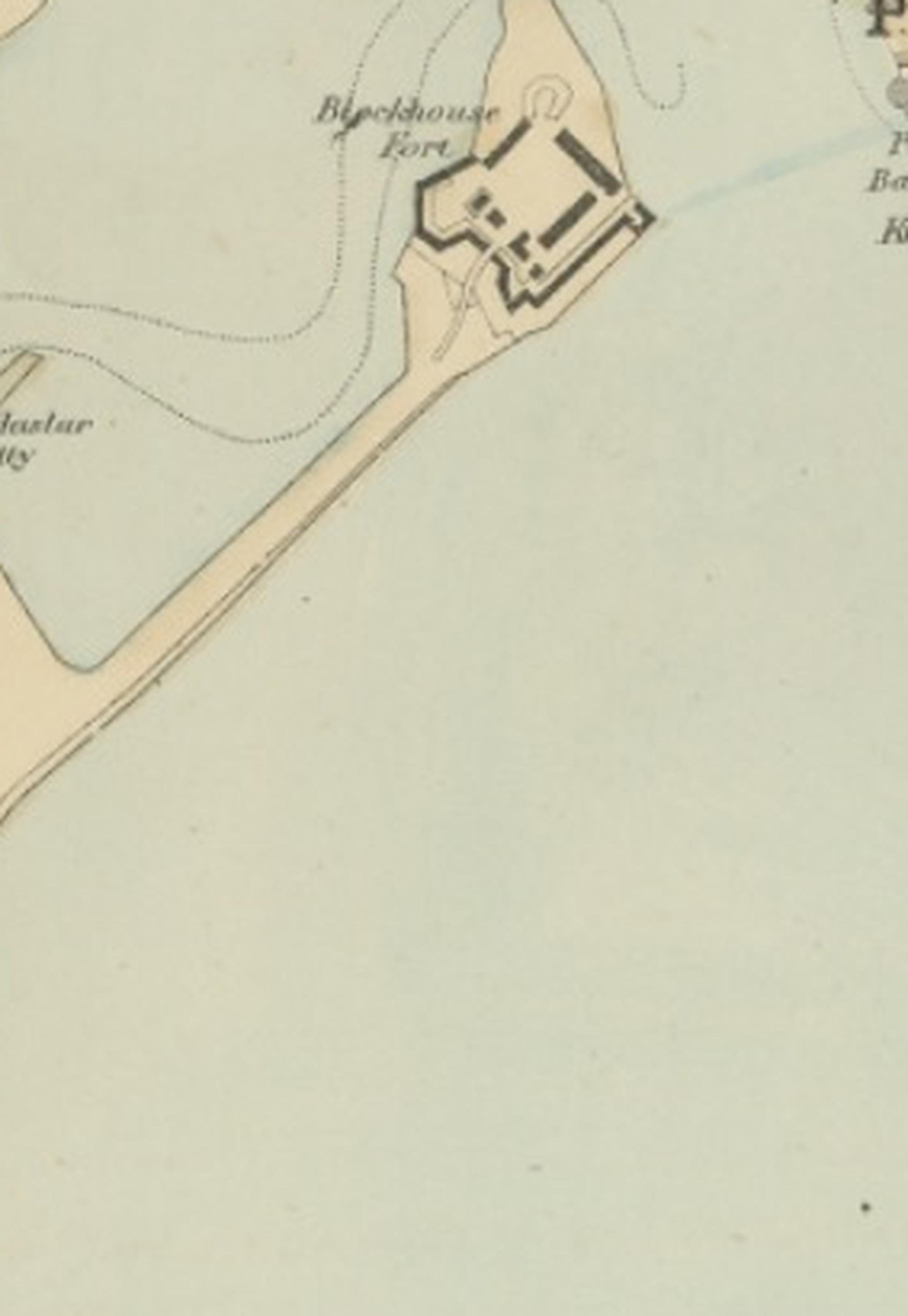 Plan of Portsmouth – Antique Town Map, George W. Bacon, Ordnance Atlas, 1885