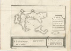 Plan of Poulo Condore (Côn Sơn Island) – Antique French Engraving, ca.1790