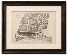 Plan of the Château and Gardens of Saint-Cloud by Baltard, Paris, 1803