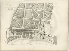 Plan of the Château and Gardens of Saint-Cloud by Baltard, Paris, 1803