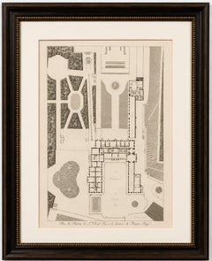 Grundriss des ersten Stockwerks des Château de Saint-Cloud von Baltard, Paris, 1803