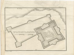 Plan of the Dutch Fort in Formosa – Antique French Jesuit Engraving, ca.1790