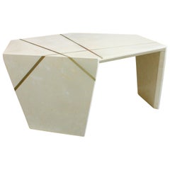 Planar Sculptural Cocktail in Crema Marfil Marble