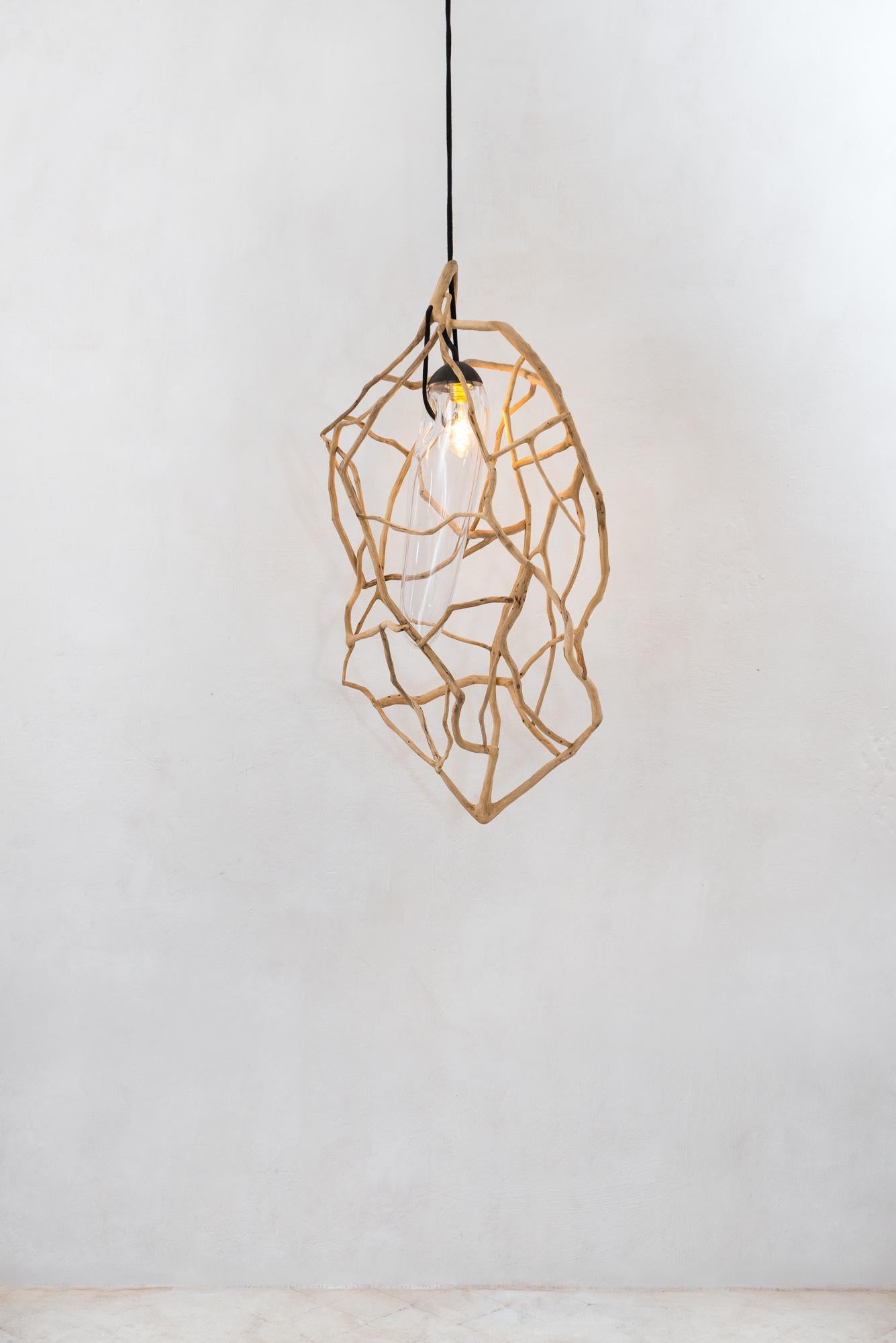 Contemporary Planck Longiligne Sculpted Lighting Pendant by Jérôme Pereira For Sale