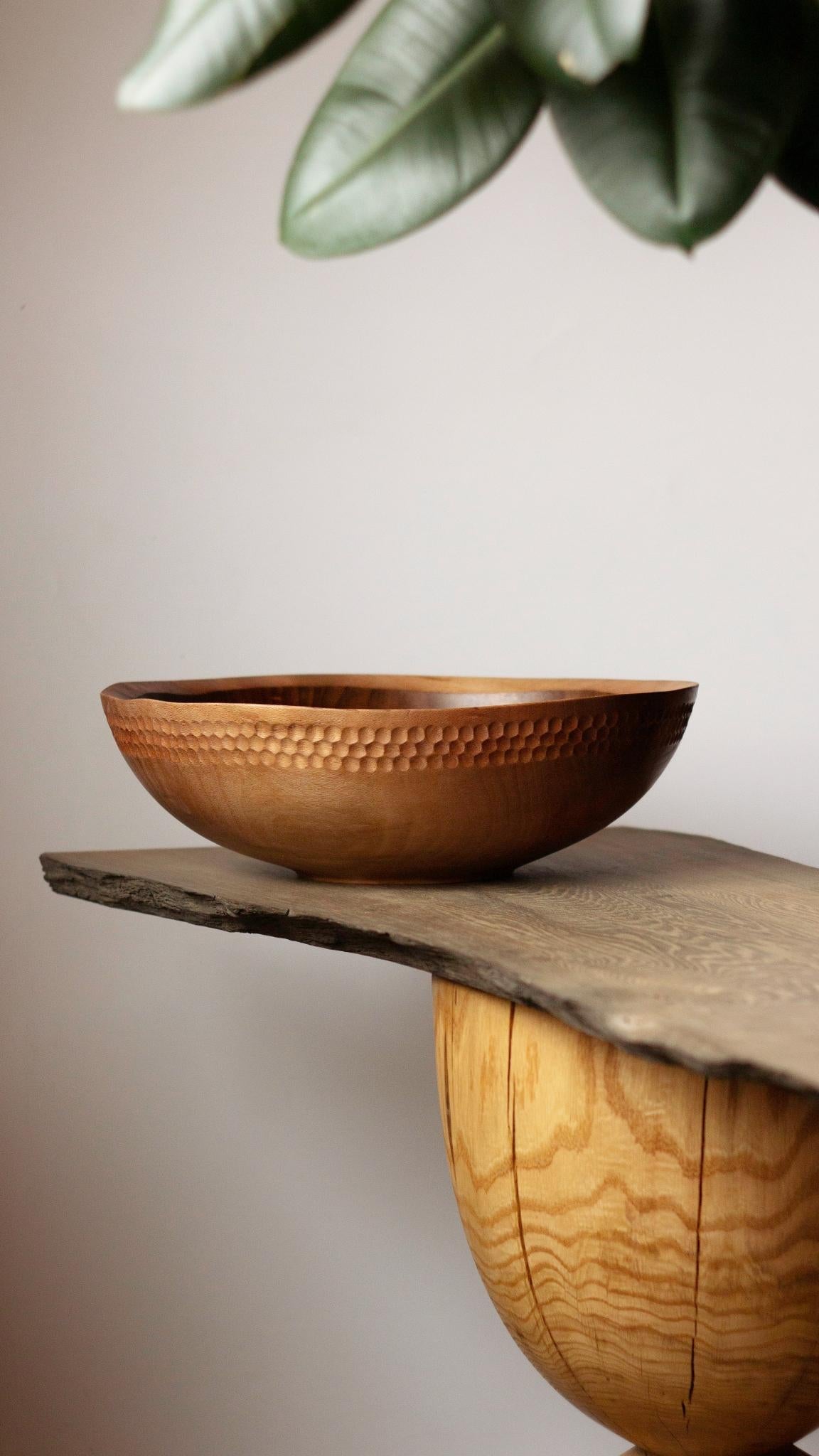 Wood Plane Bowl by Vlad Droz For Sale