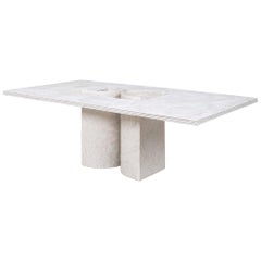 Plane Dining Table in Cement by Bailey Fontaine, Represented by Tuleste Factory