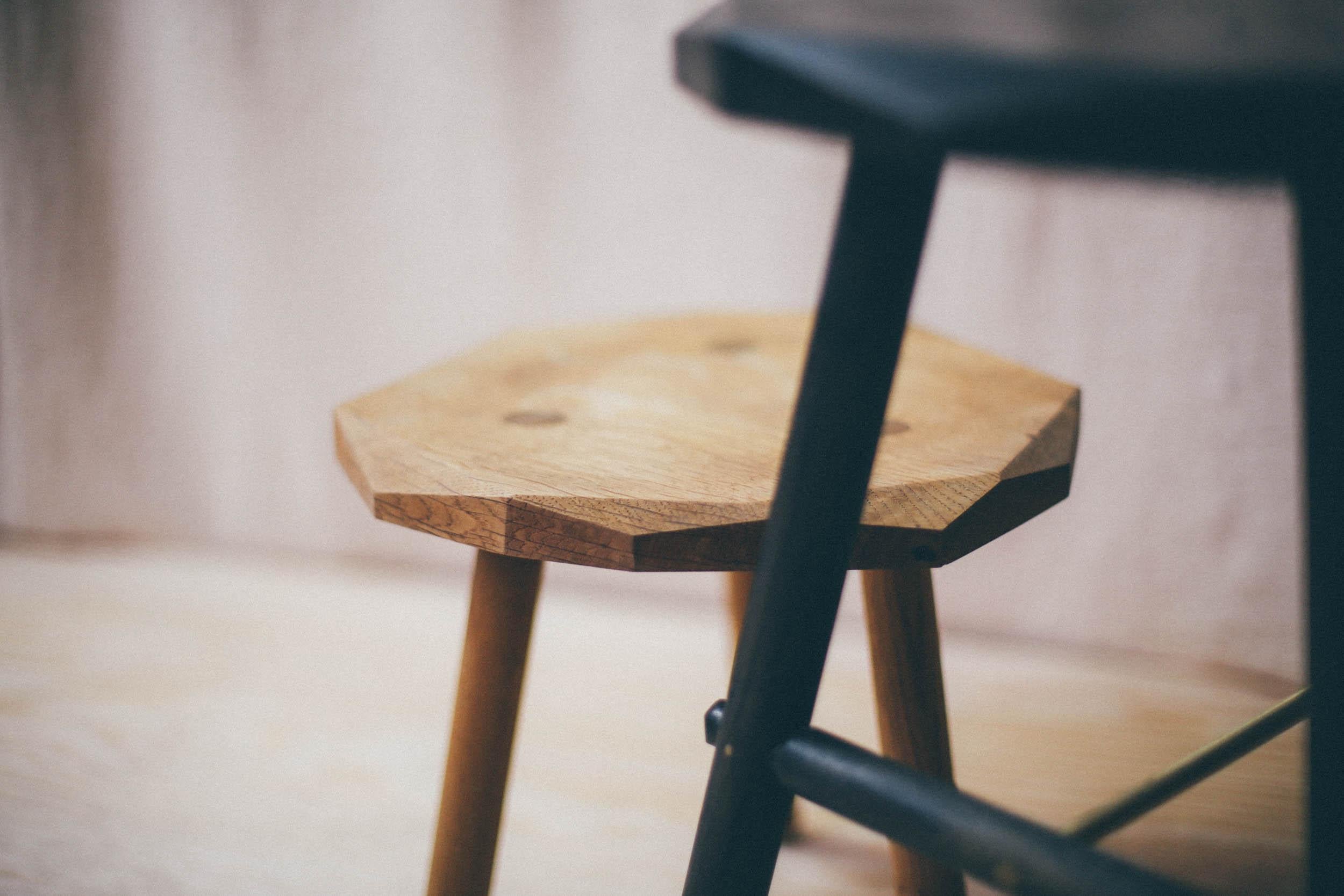 Post-Modern Plane Standard Stool by Temper Studio For Sale