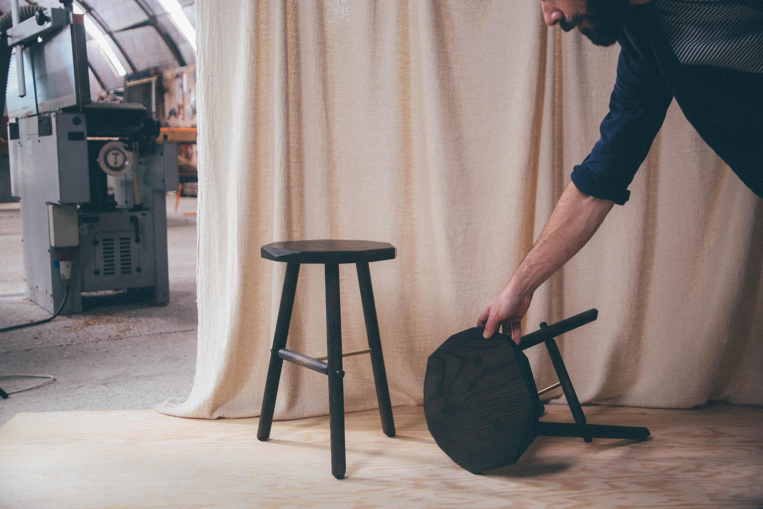 Plane Standard Stool by Temper Studio In New Condition For Sale In Geneve, CH