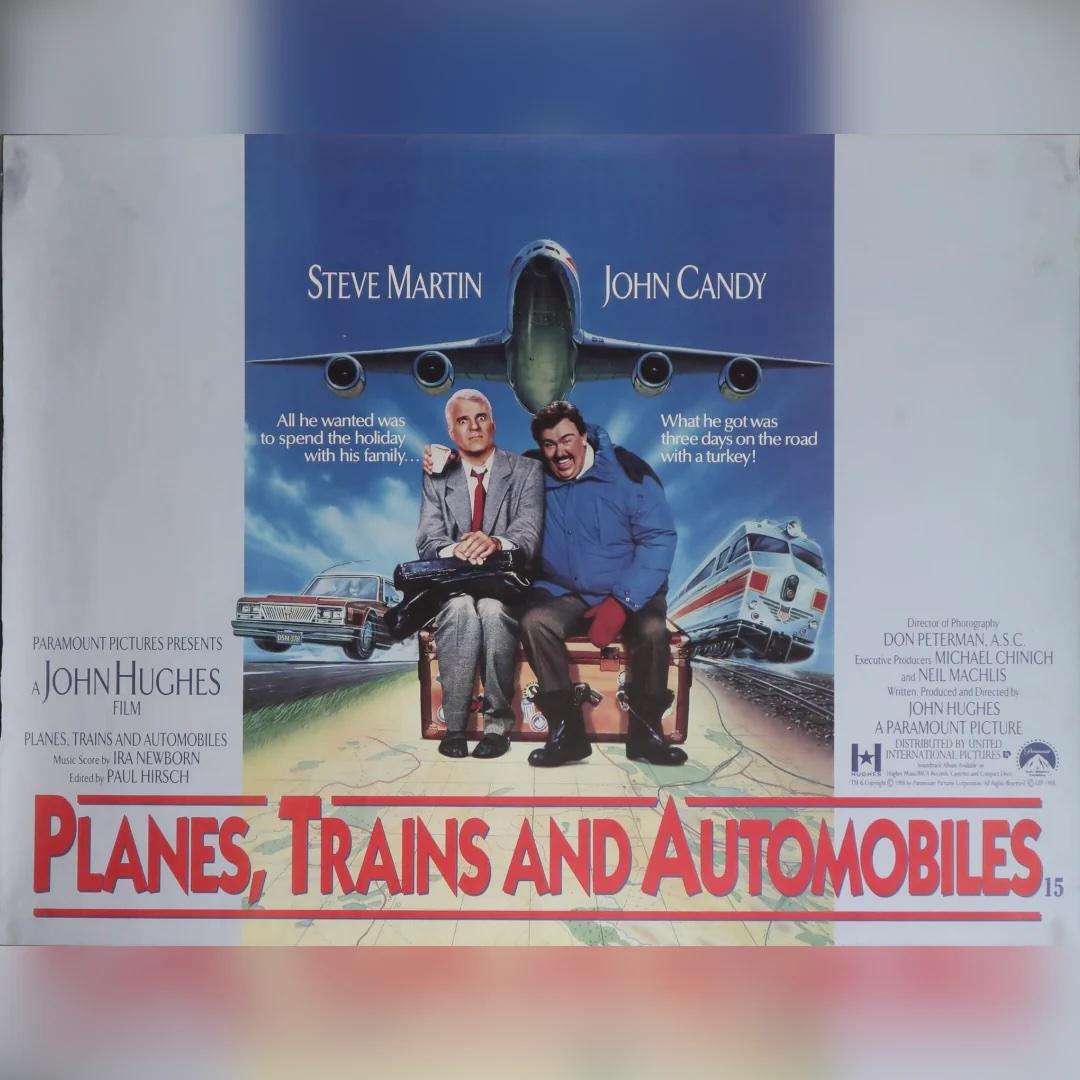 Planes, Trains And Automobiles (1987)
Original British Quad (30 X 40 Inches)

This is a very rare unfolded UK quad poster from the first release in 1987 for Planes, Trains and Automobiles, a timeless classic of comedy cinema.

Directed by the