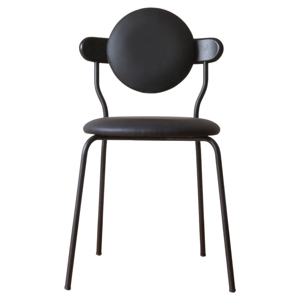 Planet Chair Black Vegan Leather by La Chance