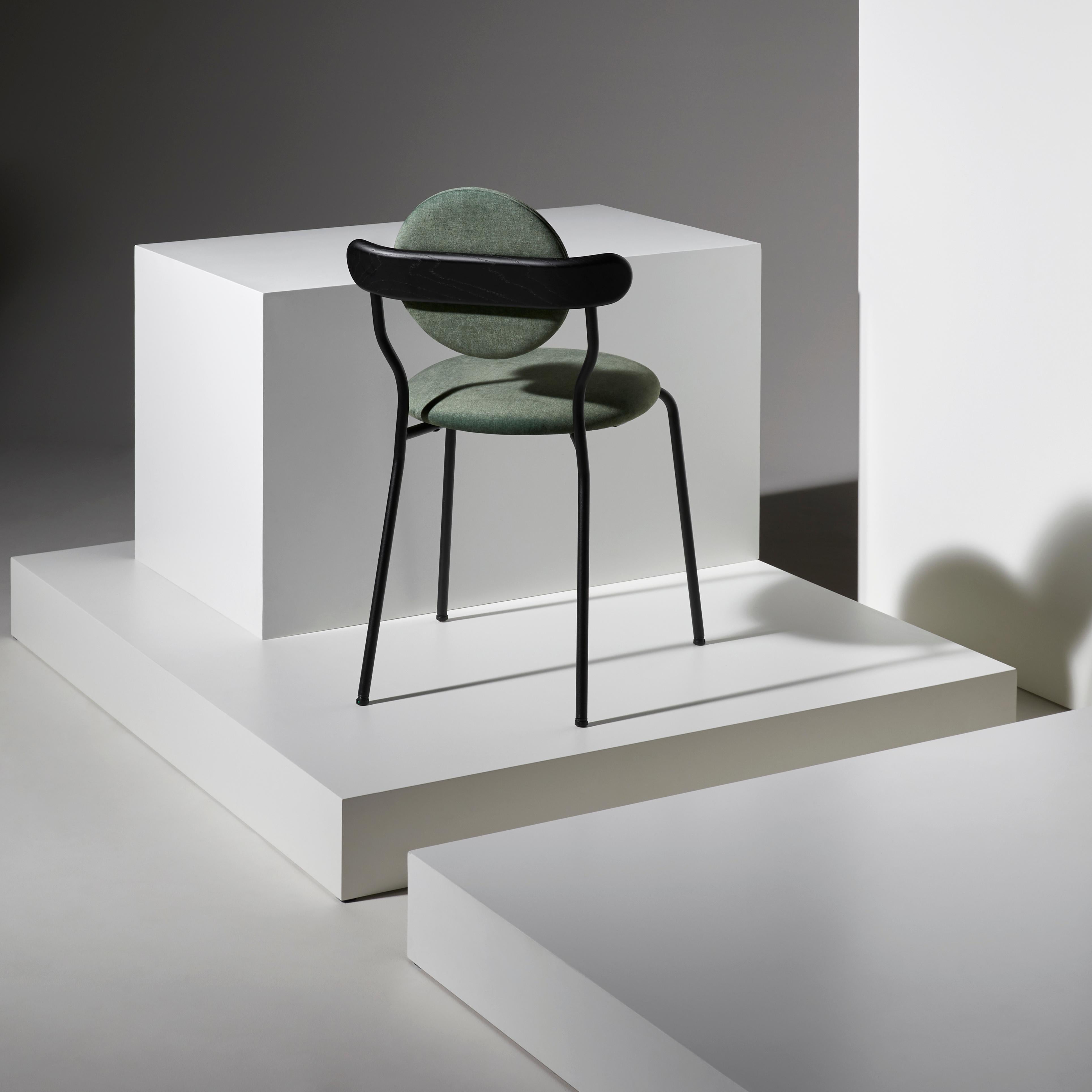 Moderne Chaise Planet - Tissu de Lelivre de Jean-Baptiste Souletie pour La Chance en vente