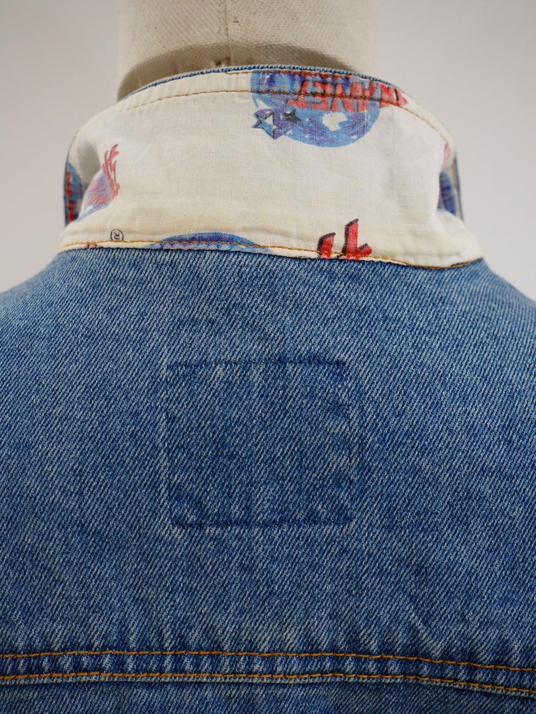 Hollywood denim bomber jacket at 1stDibs