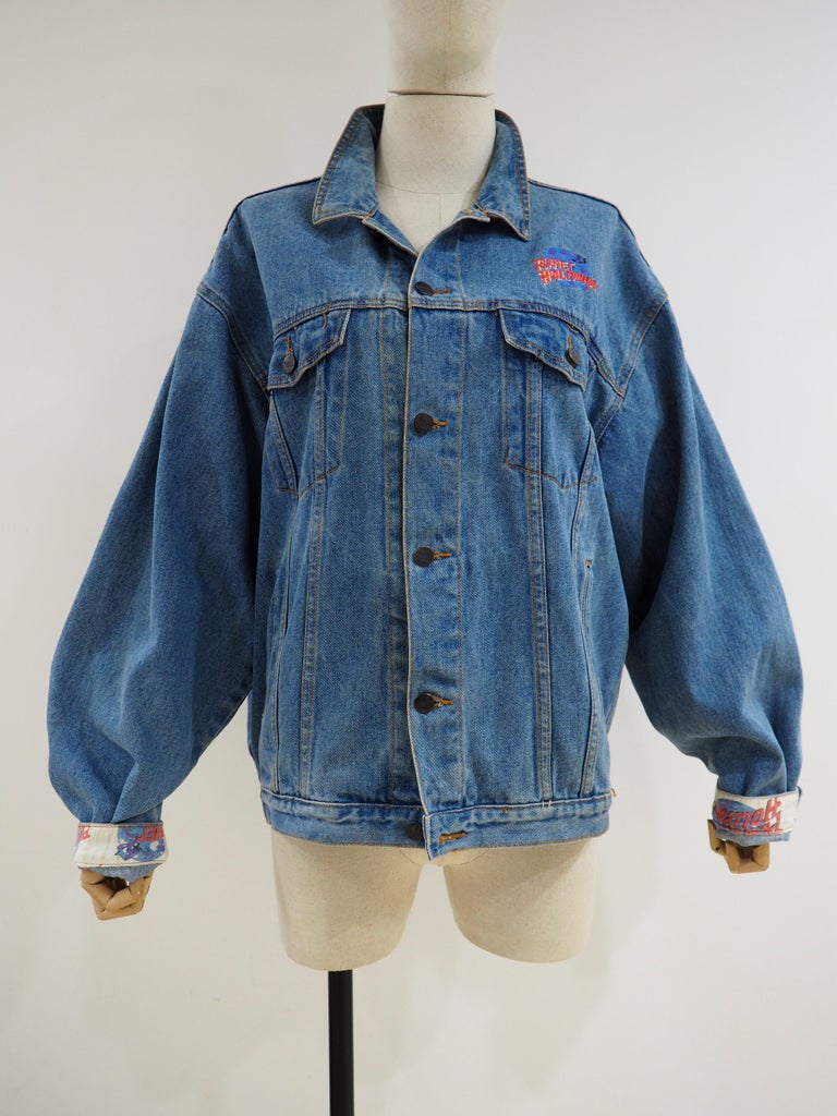 Hollywood denim bomber jacket at 1stDibs
