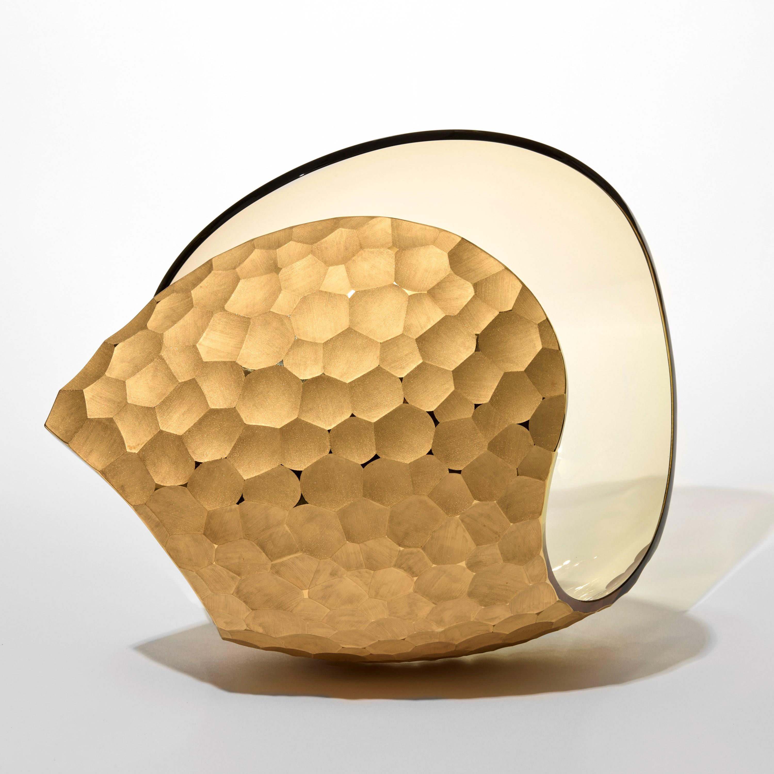 'Planet in Cut Gold' is a unique artwork by the Swedish artist and designer, Lena Bergström. It is from an ongoing collection of works called 'Planets', which Bergström has revisited several times throughout her extensive and highly revered creative