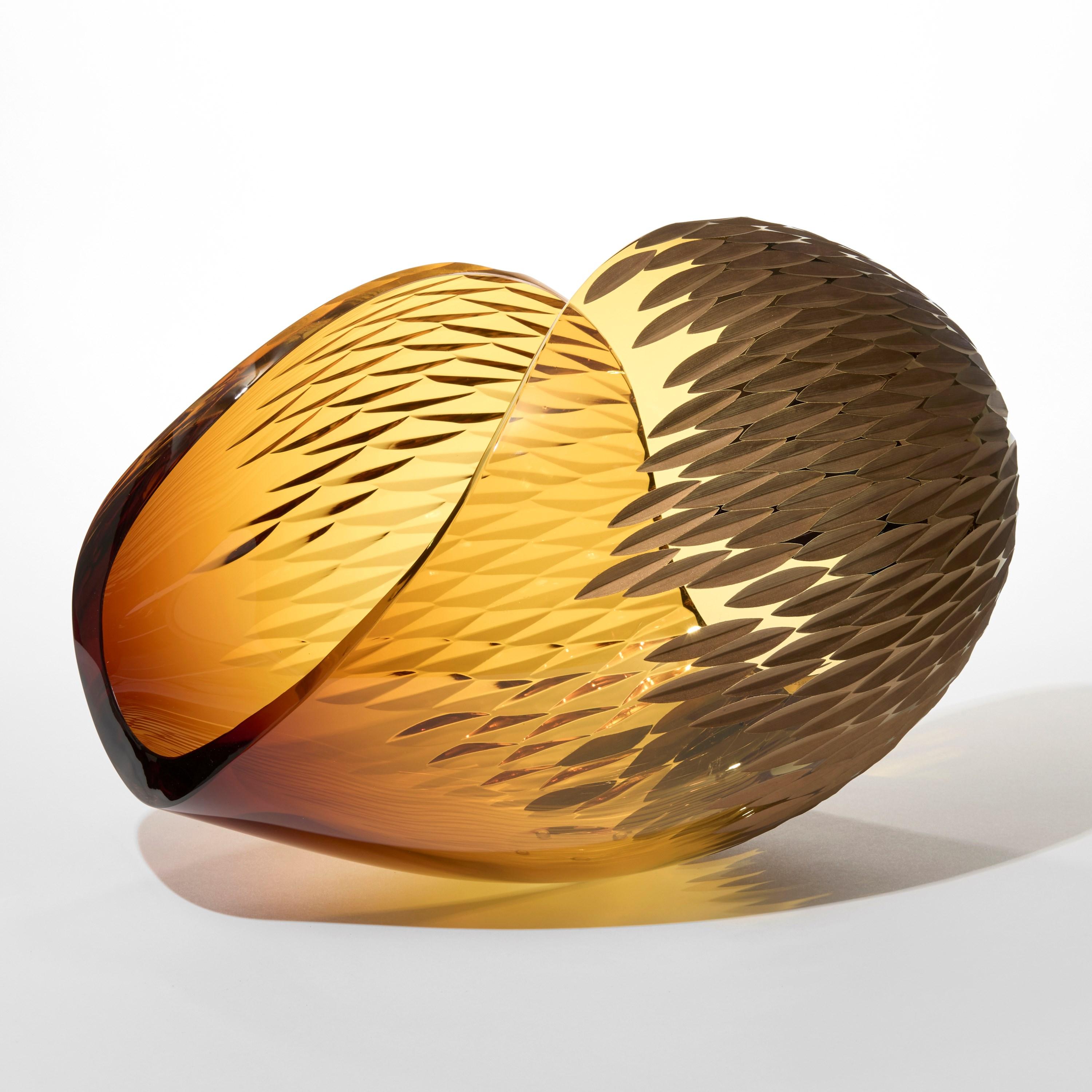 'Planet in Faceted Gold' is a unique artwork by the Swedish artist and designer, Lena Bergström. It is from an ongoing collection of works called 'Planets', which Bergström has revisited several times throughout her extensive and highly revered