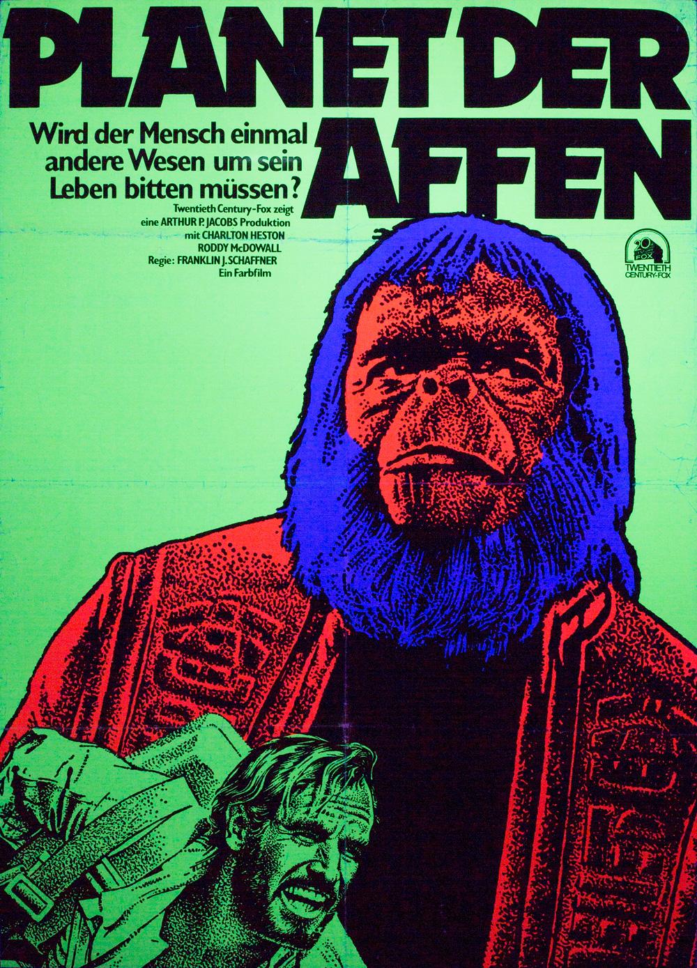 Planet of the Apes R1975 East German Film Poster 1
