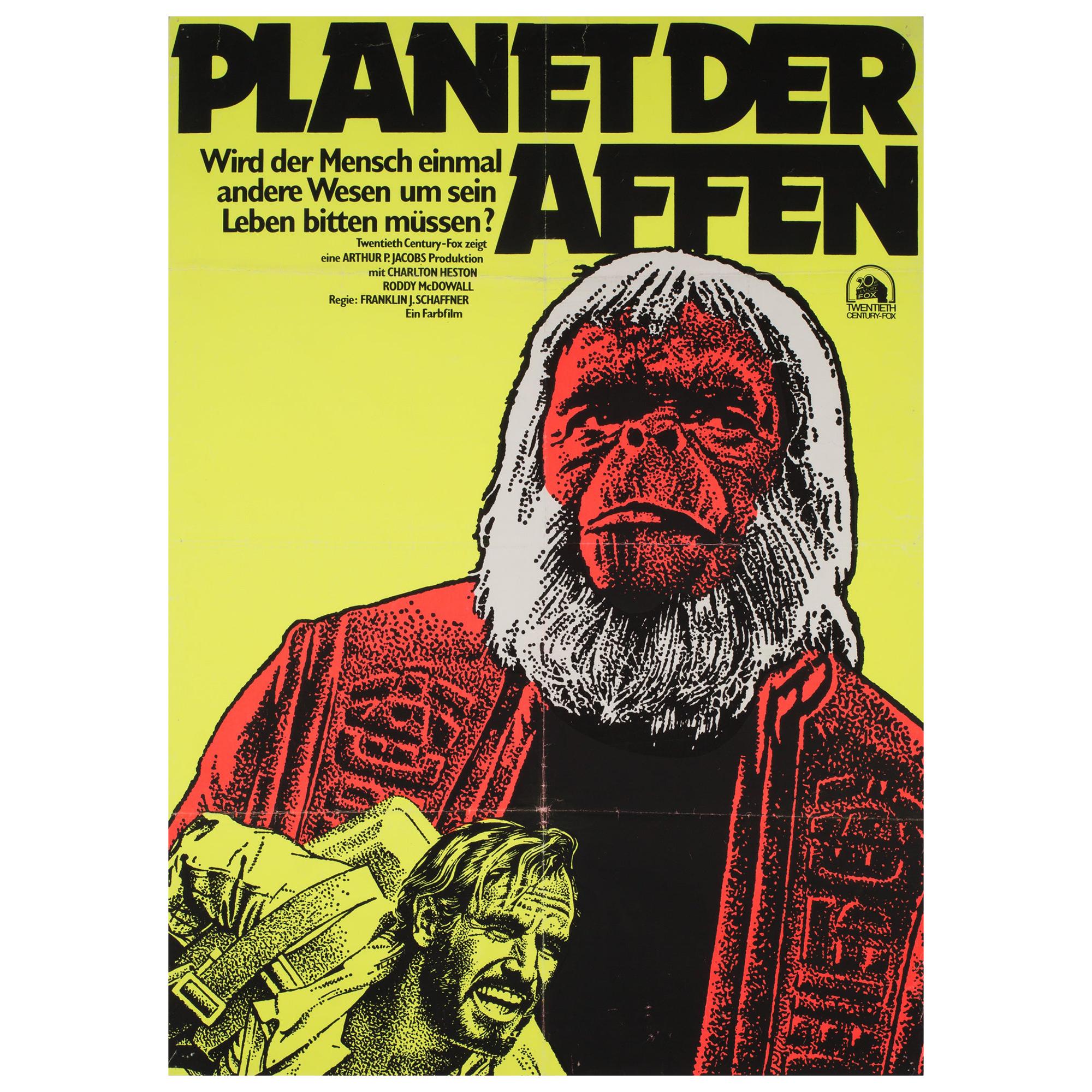 El Planeta de los Simios R1975 Cartel de cine de Alemania Oriental