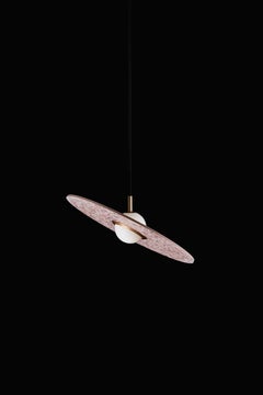'Planet' Terrazzo Pendant Lamp by Bentu Design ‘Red’