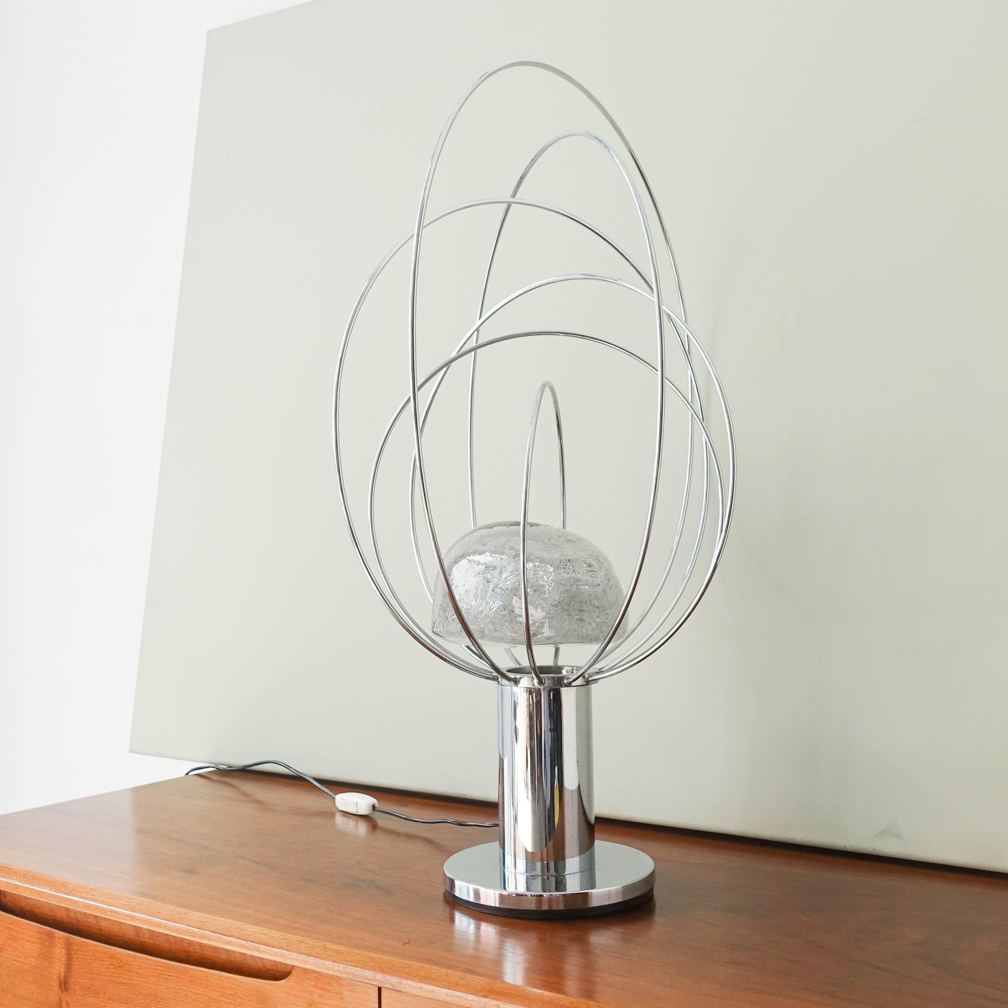 Planeta Table Lamp by Angelo Brotto for Fase, c. 1975 In Good Condition In Lisboa, PT