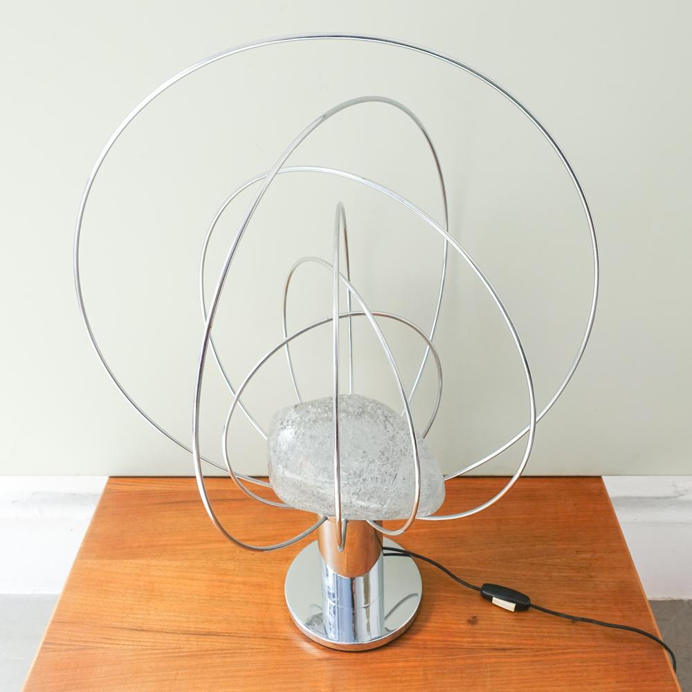 Spanish Planeta Table Lamp by Angelo Brotto for Fase, c. 1975 Spain For Sale