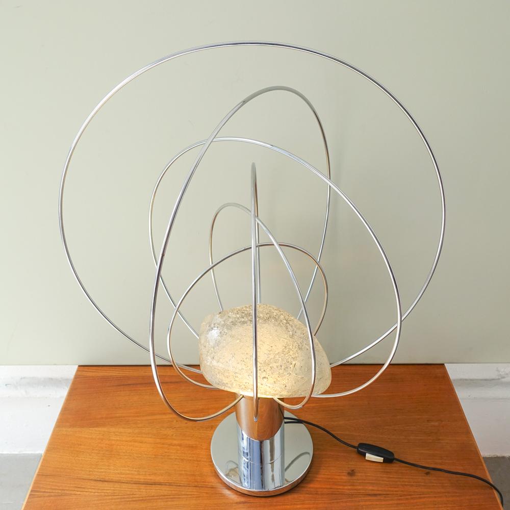 Planeta Table Lamp by Angelo Brotto for Fase, c. 1975 Spain In Good Condition For Sale In Lisboa, PT