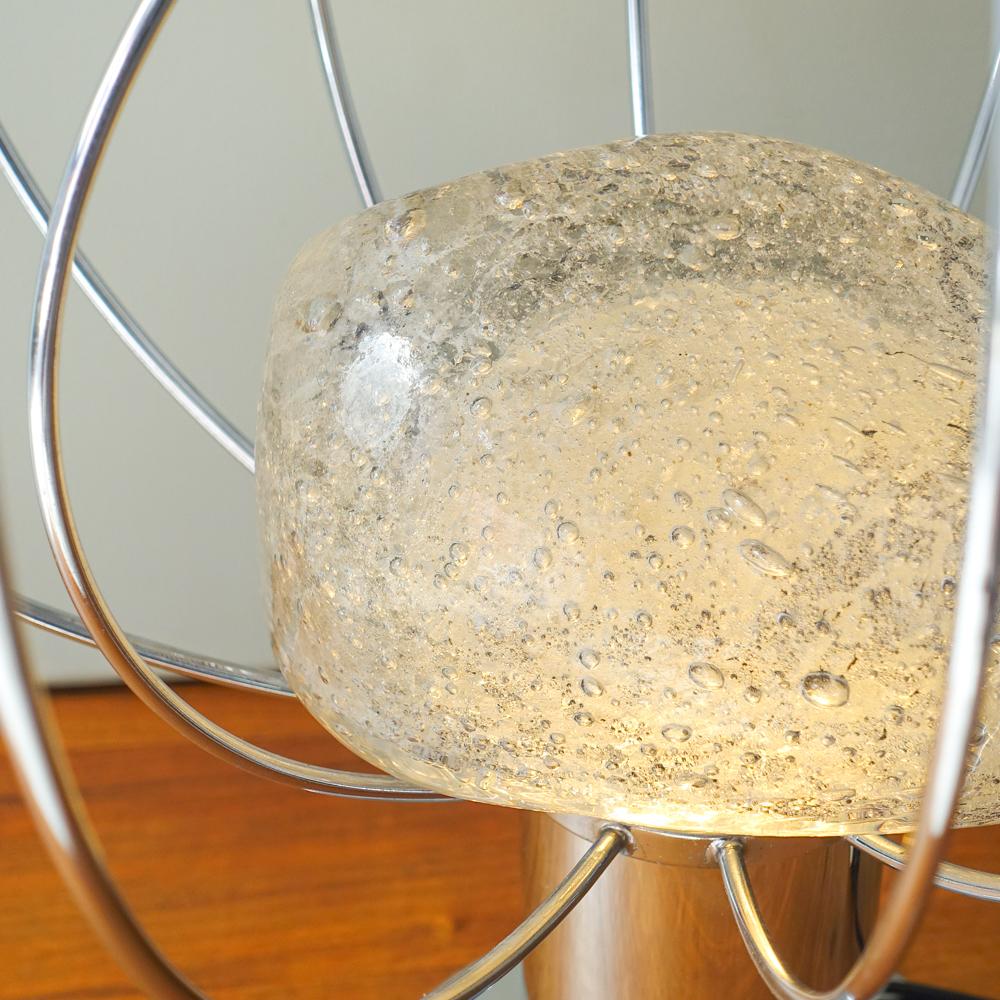 Murano Glass Planeta Table Lamp by Angelo Brotto for Fase, c. 1975 Spain For Sale