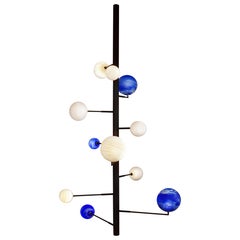 Planètes Balanced Vertical Chandelier by Ludovic Clément D’armont