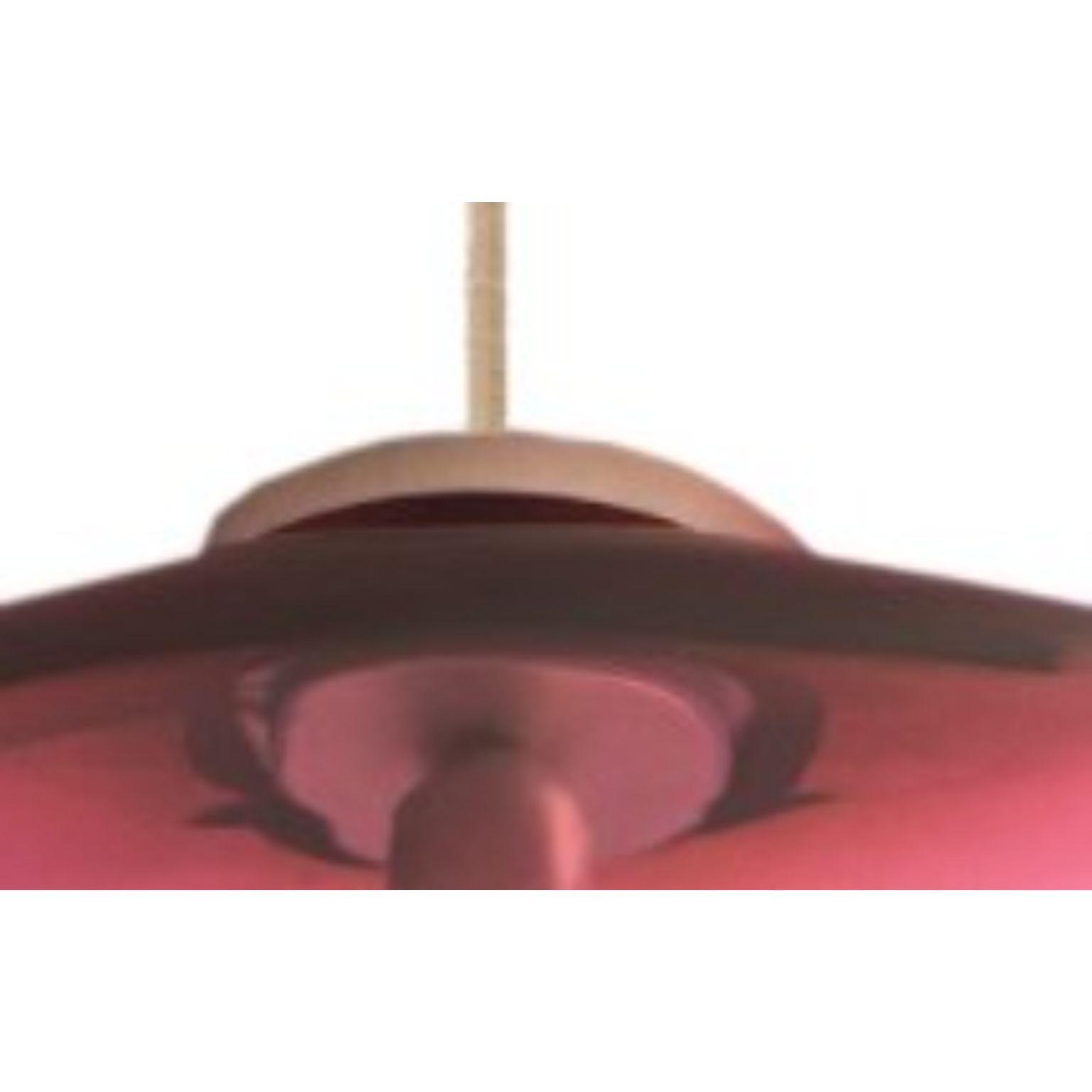 Lampe à suspension Planetoide Erosi en rubis brillant d'Eloa Neuf - En vente à Geneve, CH