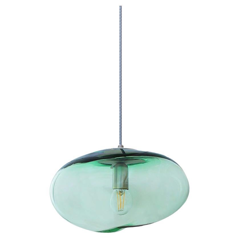 Planetoide Green Iridescent Pendant by Eloa For Sale