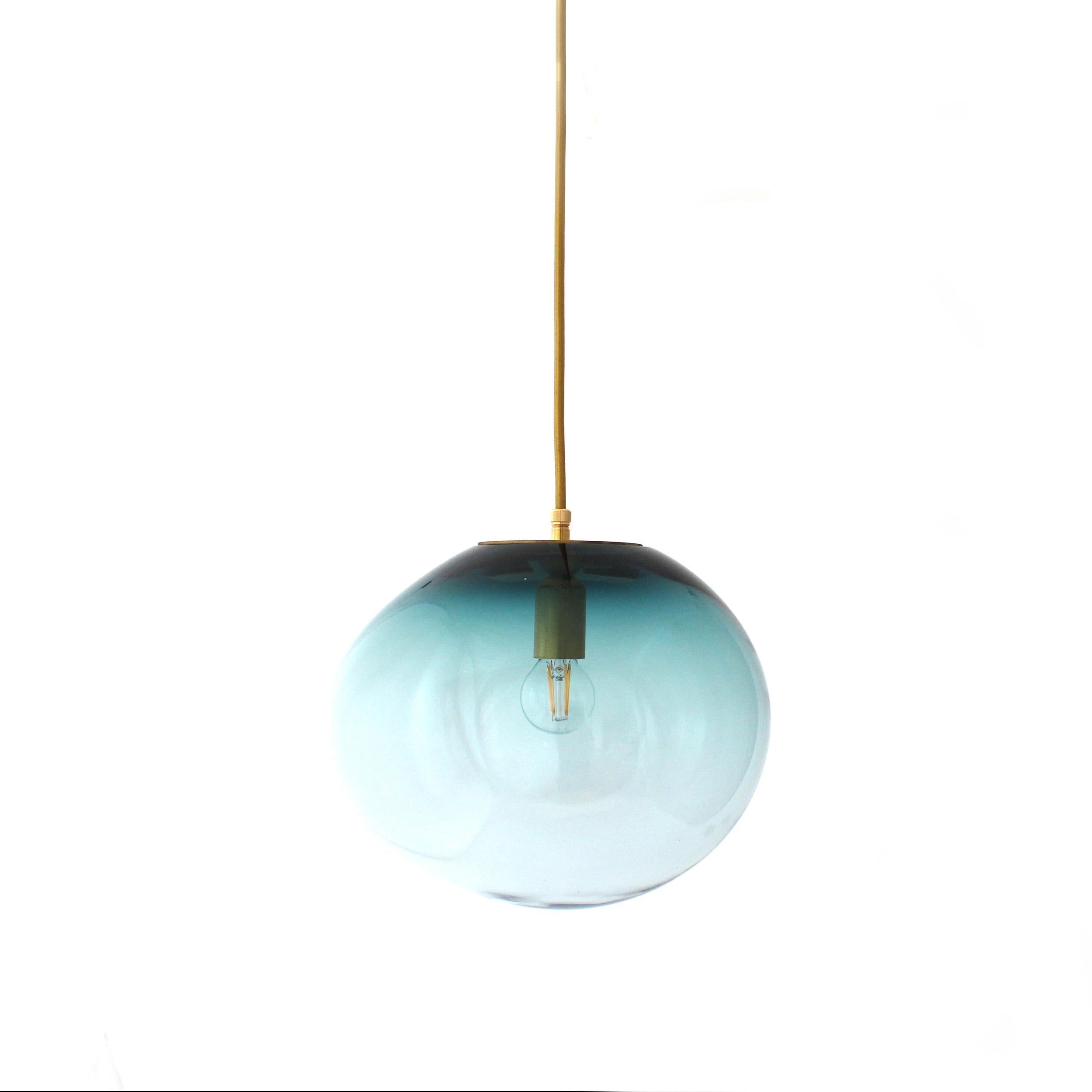 Contemporary Planetoide Palasi Petrol Pendant by ELOA For Sale