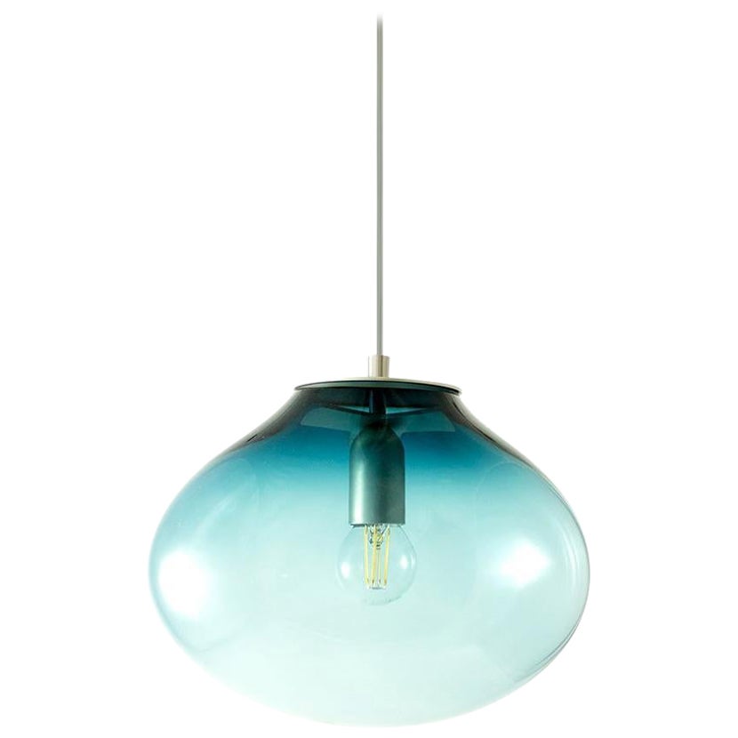 Planetoide Palasi Petrol Pendant by ELOA For Sale