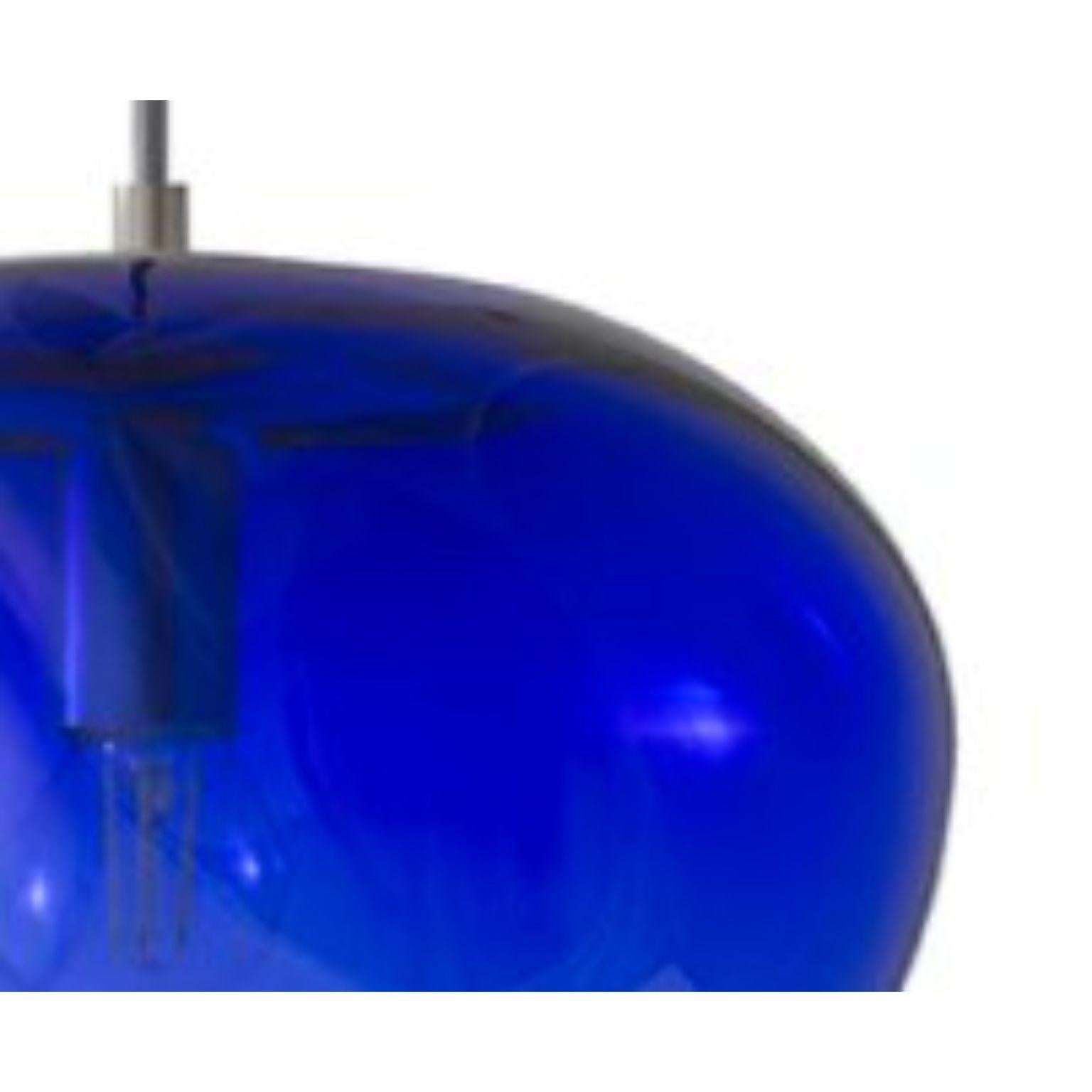 Post-Modern Planetoide Saiki Blue Pendant by Eloa For Sale