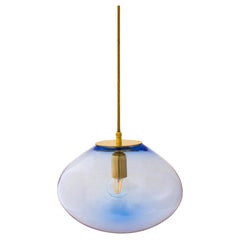 Lampe à suspension Planetoide Vesta bleu en acier par ELOA