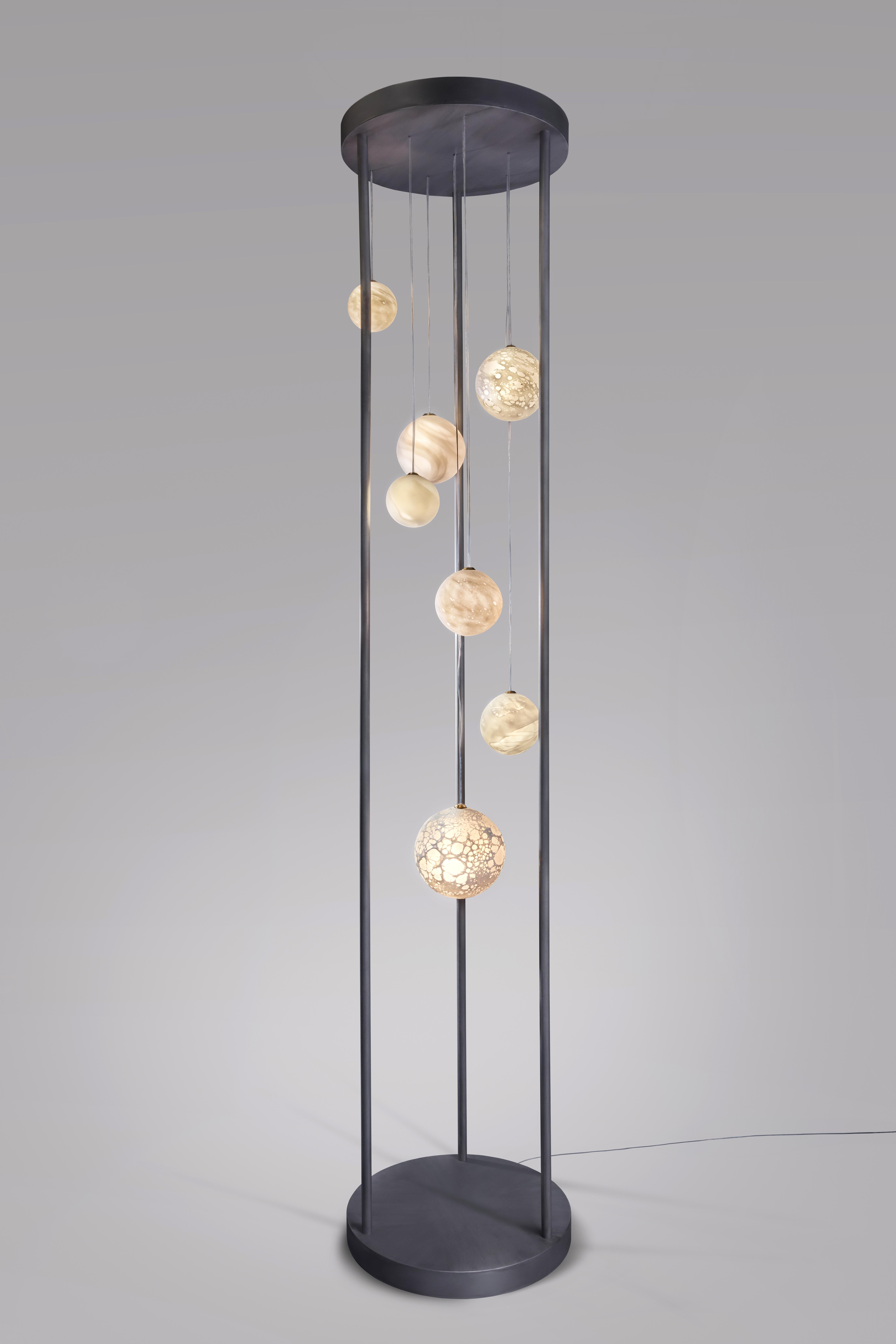 Contemporary Planets Floor Lamp, Ludovic Clément D’armont For Sale