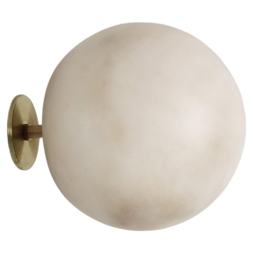 Planette Wall 12 Alabaster Wall Light by Contain For Sale