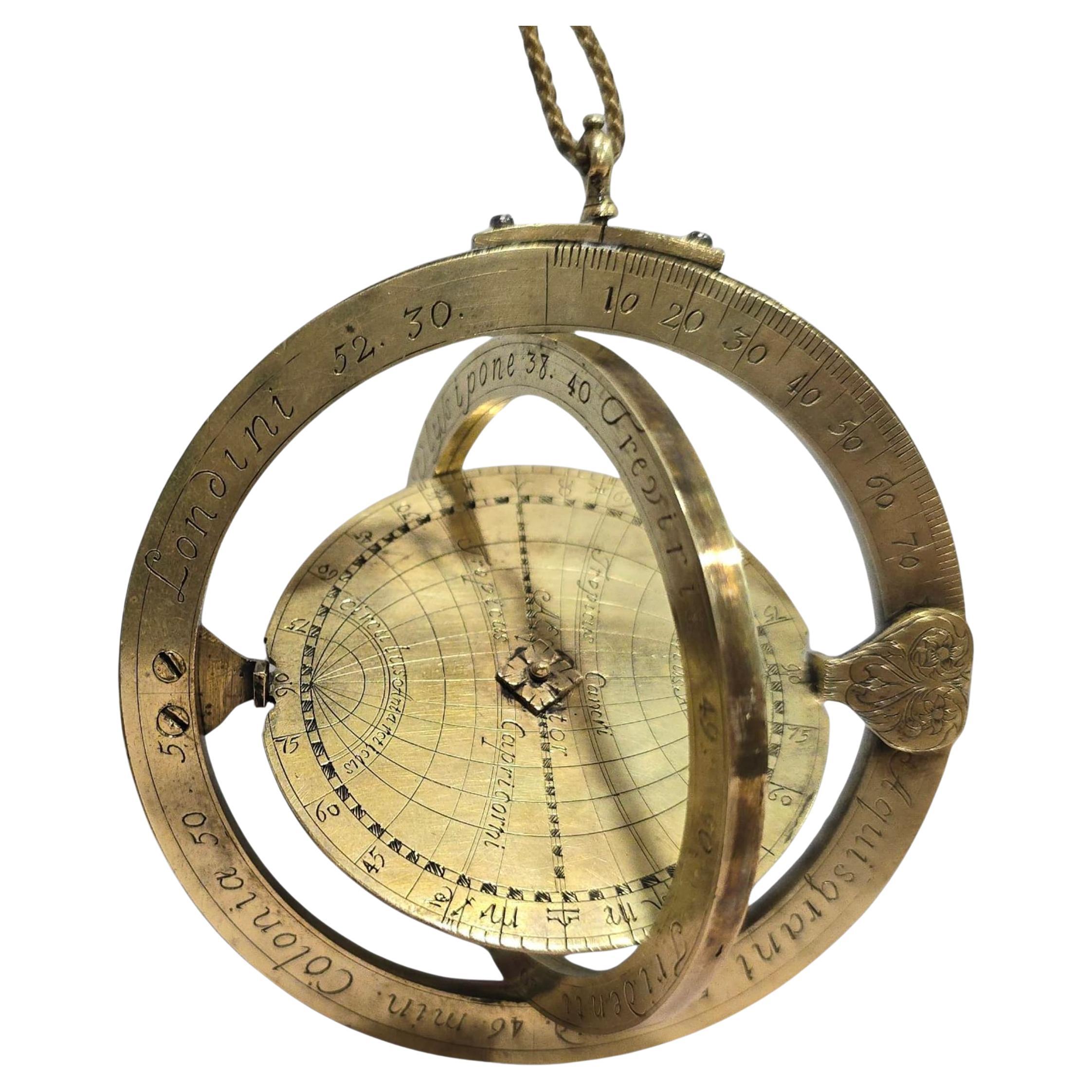 Planispheric Astrolabe – Equinoctial Dial, late 16th–early 17th century For Sale