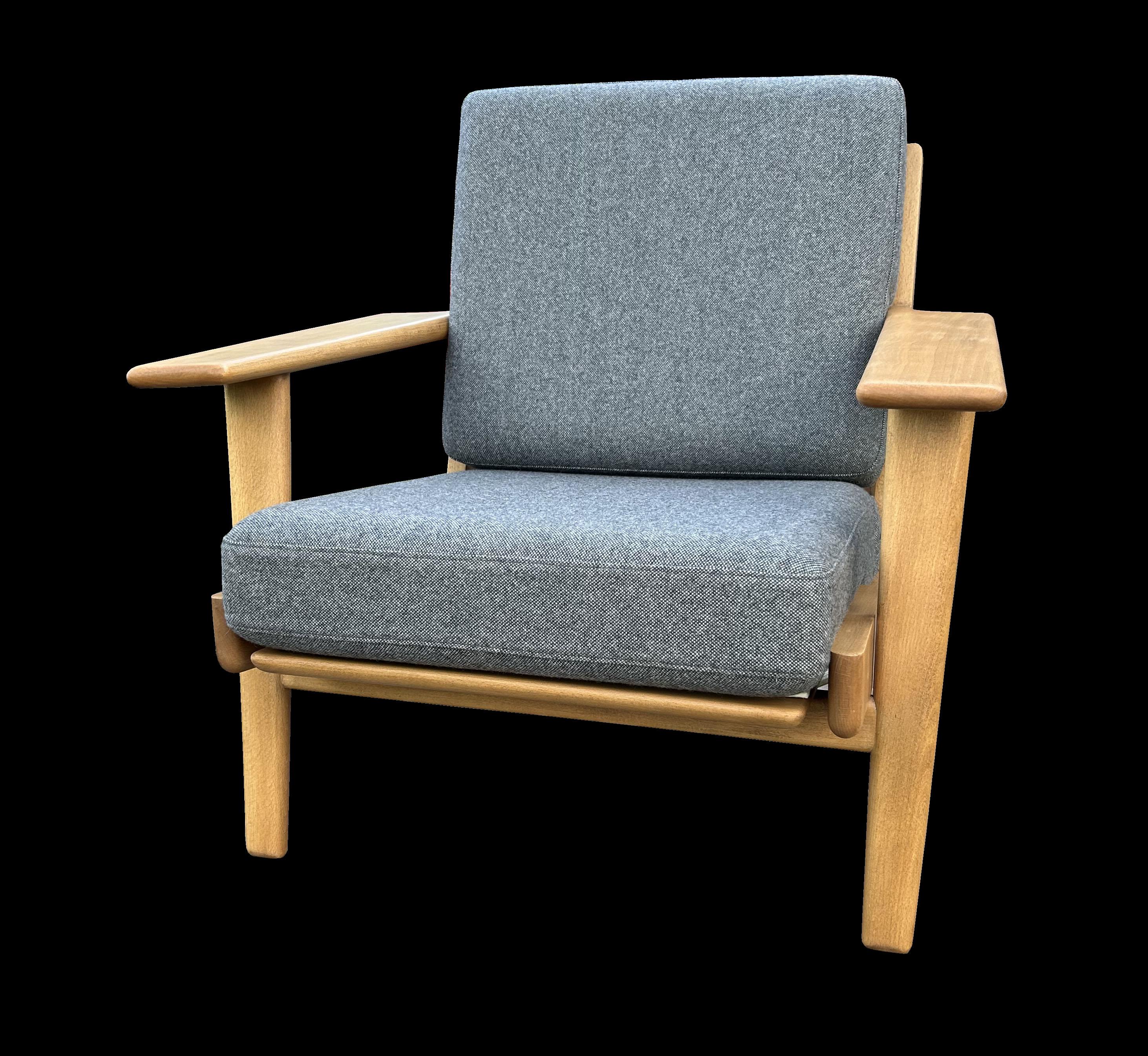 Silla Plank GE290 de Hans J. Wegner para Getama en Roble Tela en venta