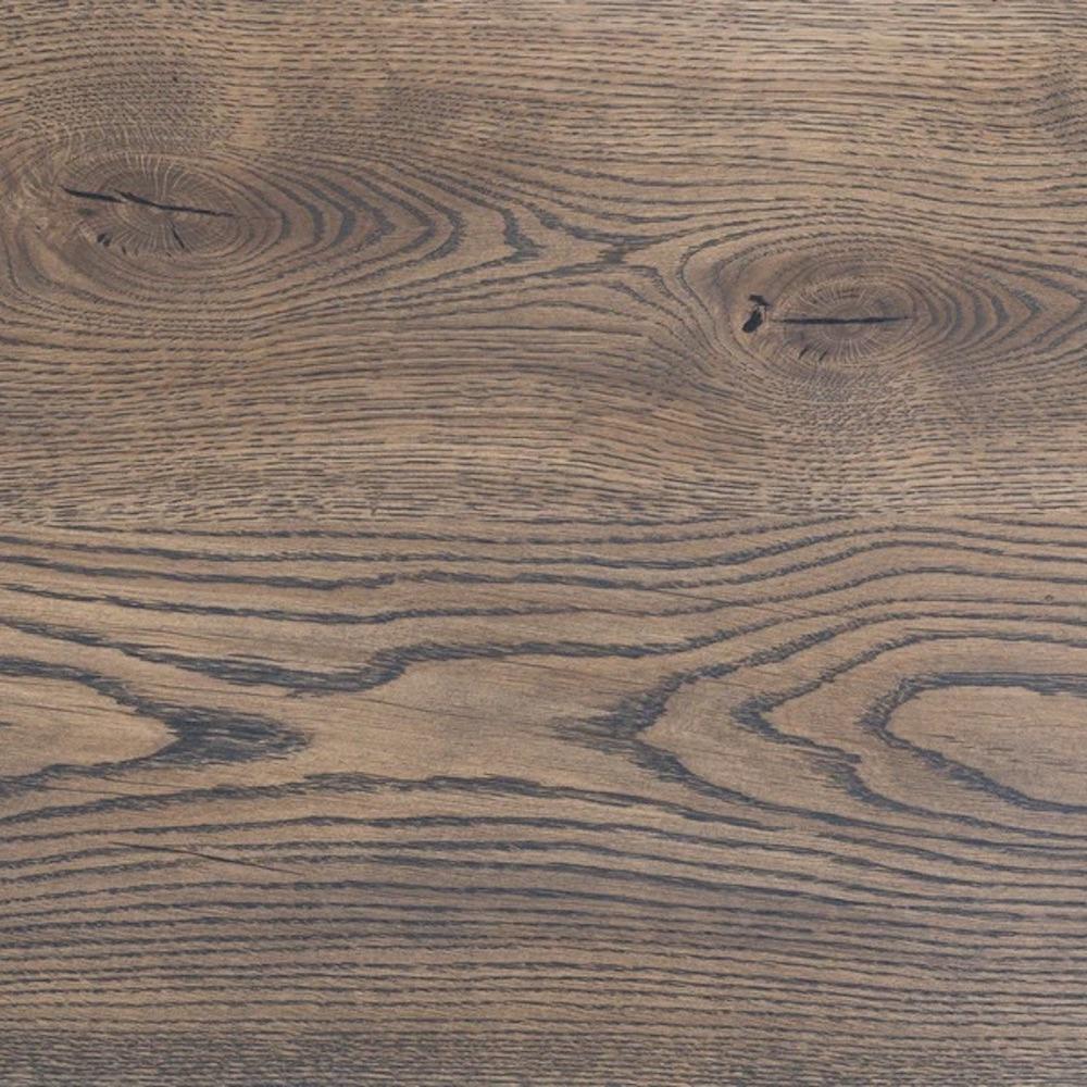 Plank Dining Table, Solid Oak, Chocolate For Sale 8