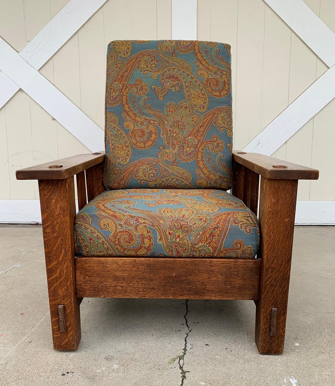 Plank Oak Chair by J. M. & Sons, Arts & Crafts Period 6